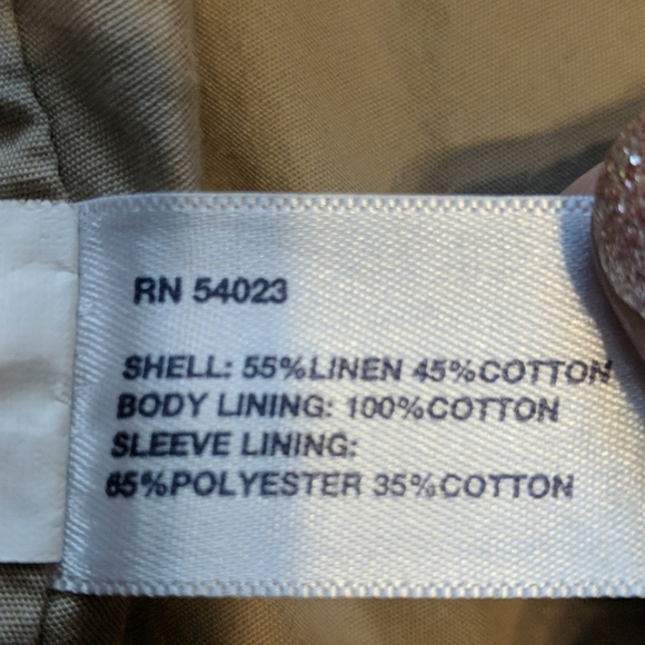 Cute linen bomber jacket - Picture 3 of 5